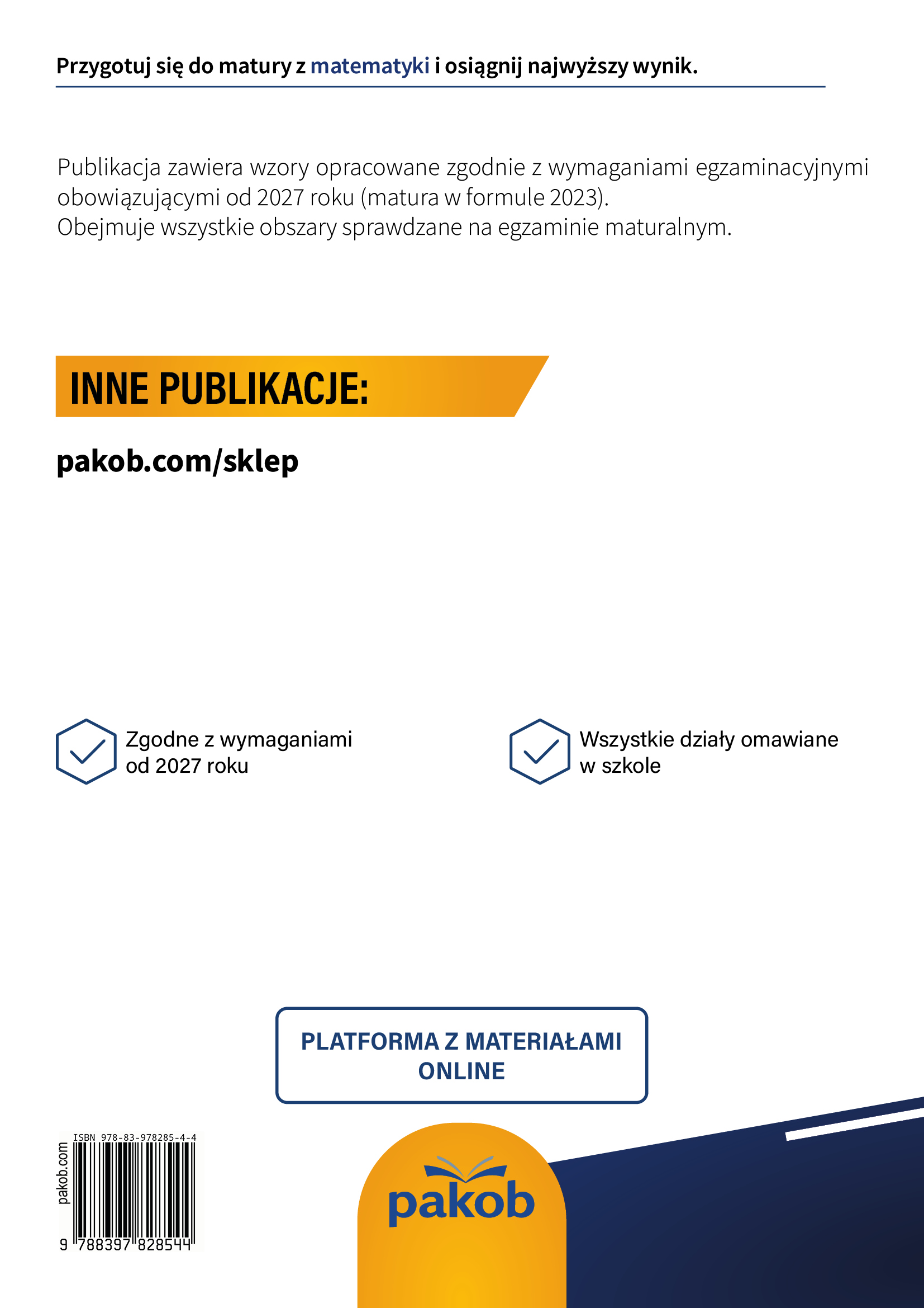 Matematyka. Maturalne karty wzorów. Matura w formule 2023